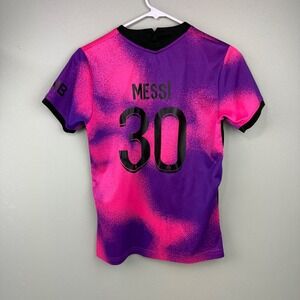 PSG Paris Saint-Germain Messi 30 Jersey Pink Purple Soccer Shirt XS‎